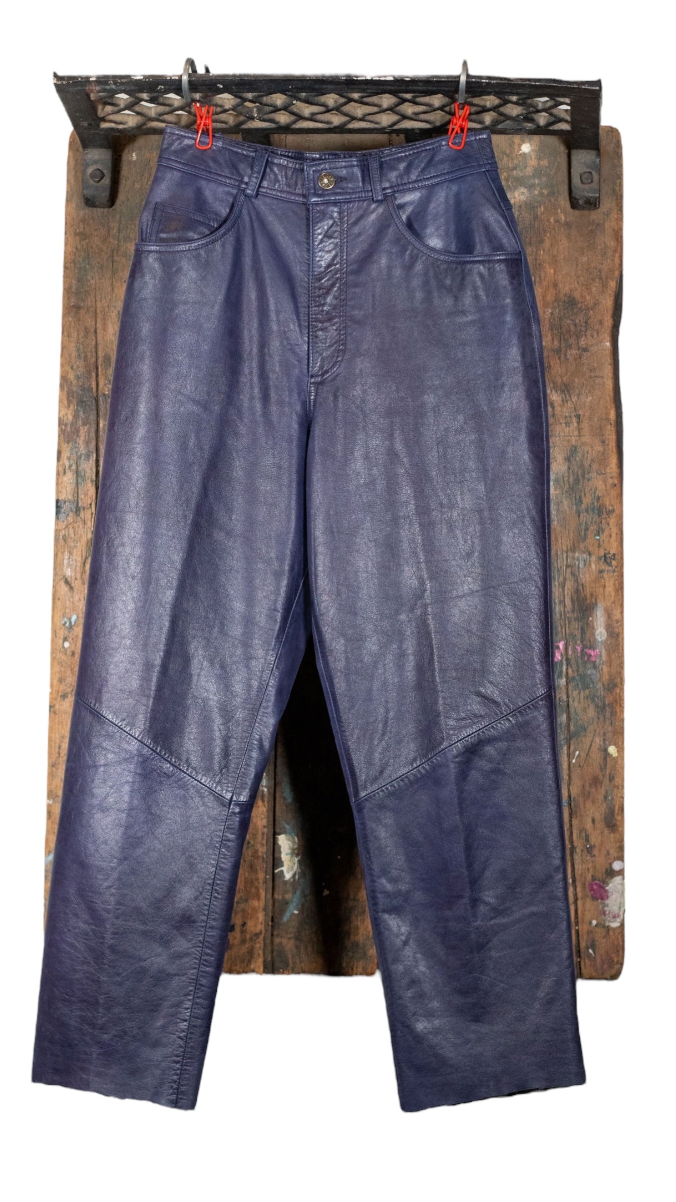Danier Purple Leather Pants