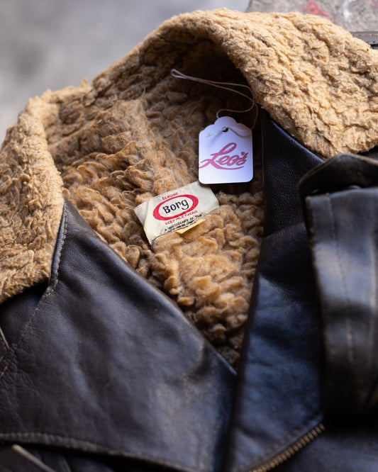 1970's Borg Sherpa Leather Jacket
