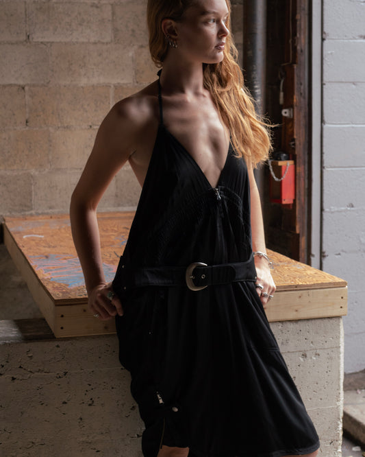 Jean Paul Gaultier Black Halter Dress