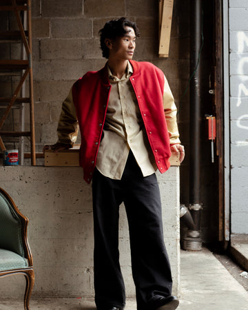 Rock Creek Leather & Wool Varsity