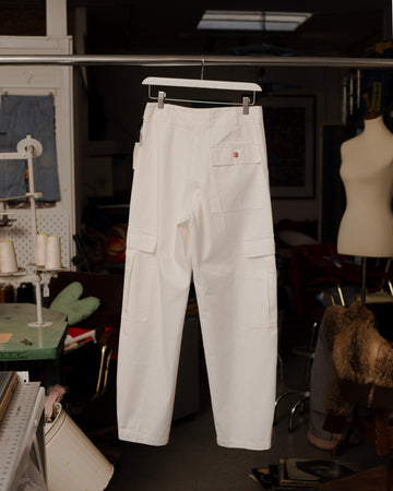 Jean Paul Gaultier White Cargo Pants
