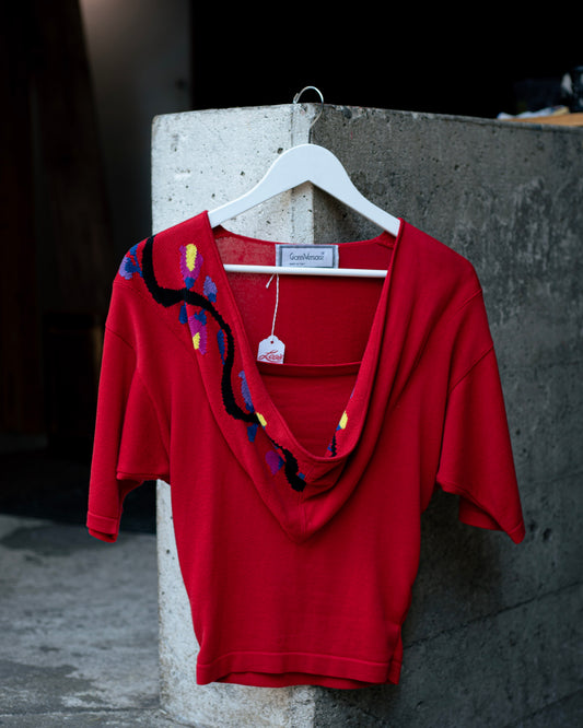 1980's Gianni Versace Cowl Neck Shirt