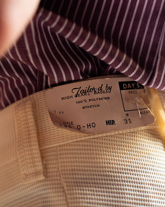 1970's Day's Cream Slacks Deadstock Flare Trousers
