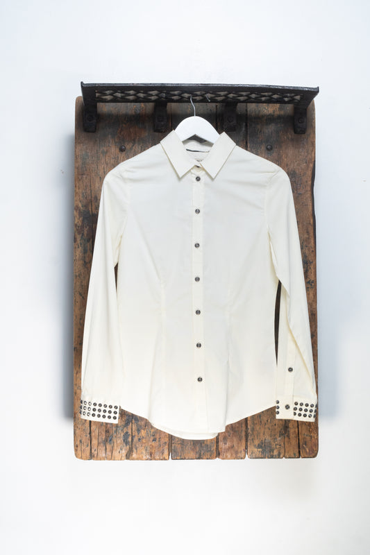 Burberry Cream Button-Down
