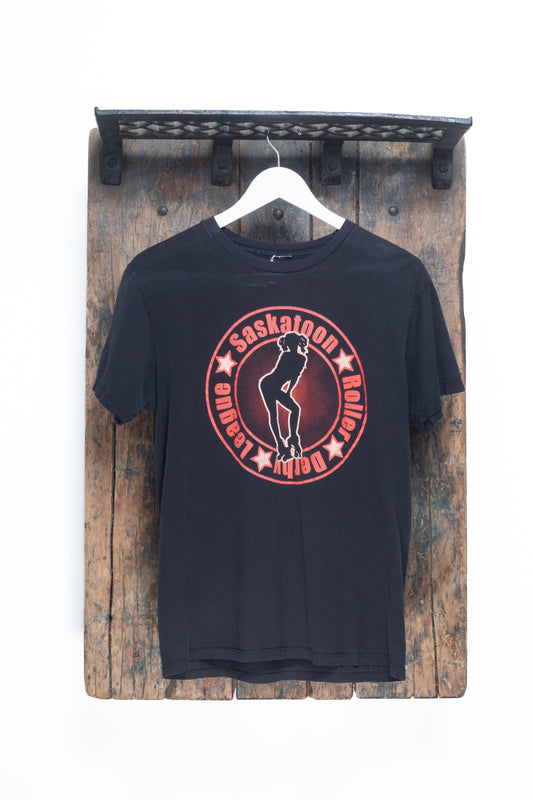 Saska Toon Roller Derby League T-Shirt Size S/M
