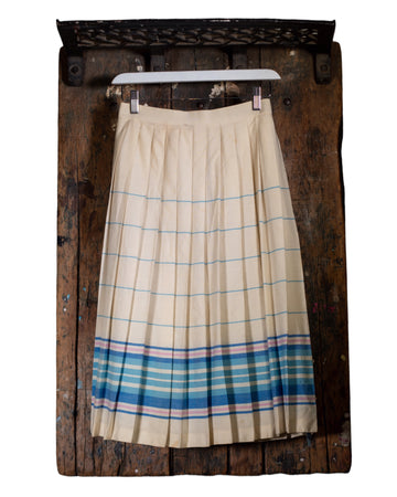 Vintage Japanese Striped Cotton Skirt