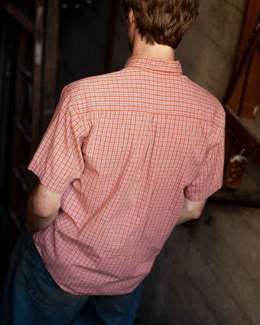 Hardy Amies Orange Button Down
