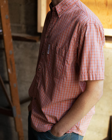 Hardy Amies Orange Button Down