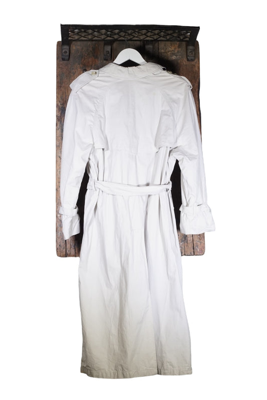 Burberry Double Breasted Trench Coat With Belt Size M
