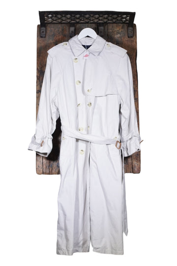 Burberry Double Breasted Trench Coat With Belt Size M