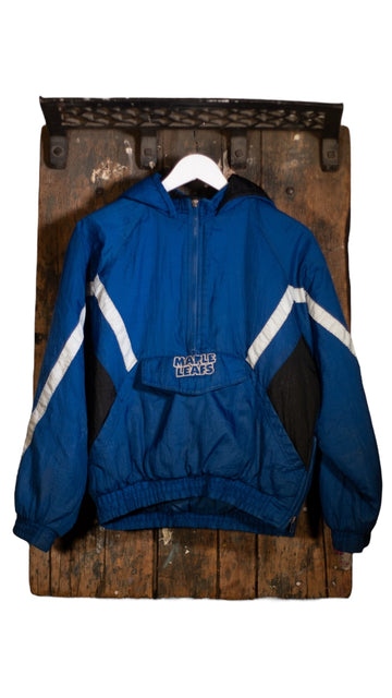 NHL Toronto Maple Leafs Blue Bomber Jacket Size L
