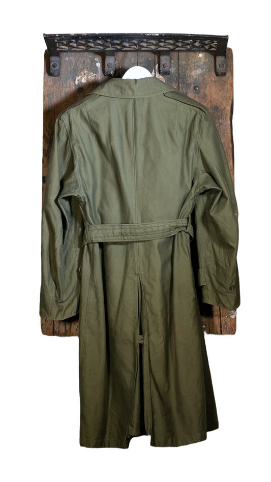 Double Breasted Military Trench Coat with Belt