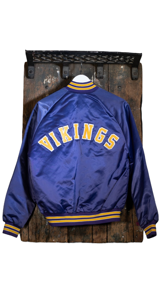 1980's Vikings Chalk Line Varsity Jacket
