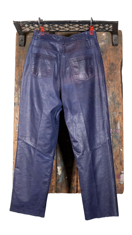 Danier Purple Leather Pants
