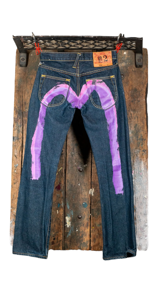 Evisu Purple M Denim Pants