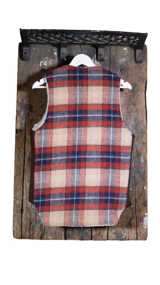Thermo King Wool Plaid Vest Size S