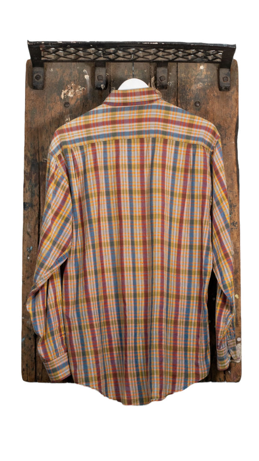 Oscar De La Renta Plaid Button-Up Shirt