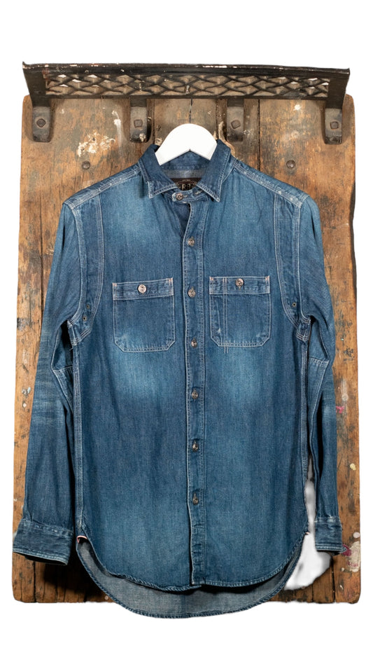 RRL Denim Button Up Shirt